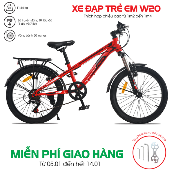 Mua Xe đạp trẻ em Fornix W20 - Vòng bánh 20 inch- Bảo hành 12 tháng (Tặng kèm bộ dụng cụ lắp ráp)