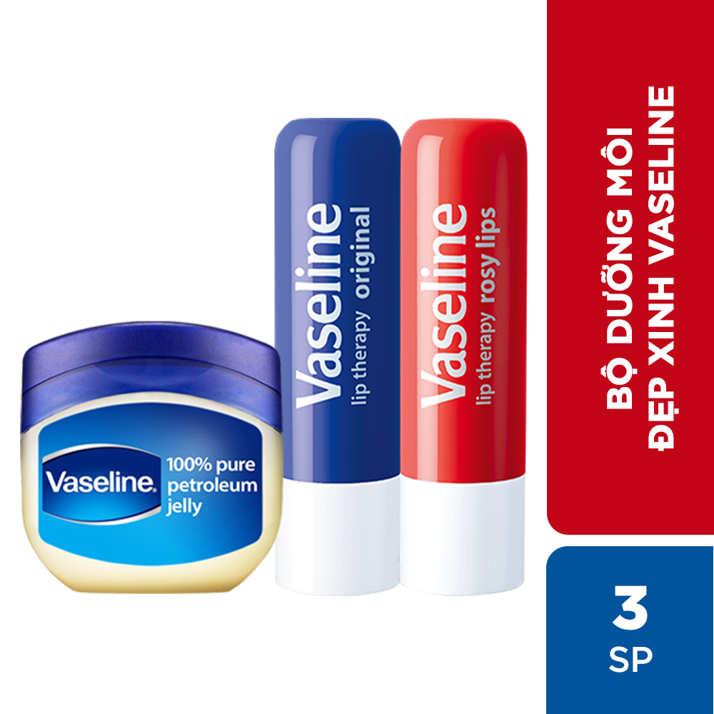 Bộ dưỡng môi đẹp xinh Vaseline