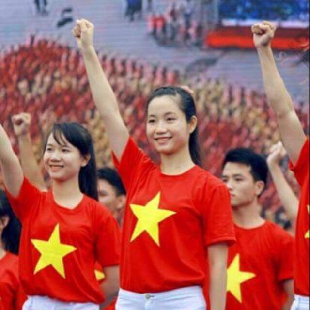 Áo Thun Cờ Đỏ Sao VÀng Chất ĐẹP