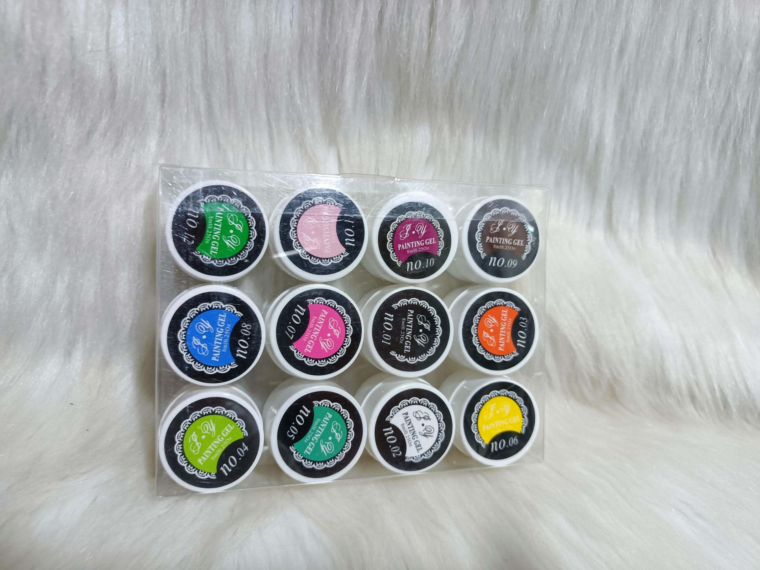 Set gel vẽ móng 12 màu P.Y