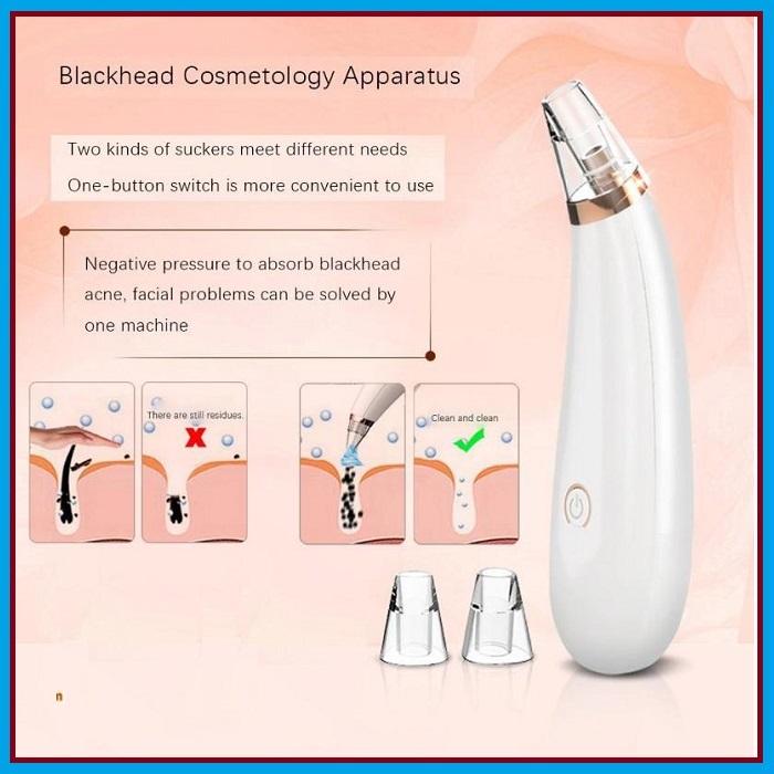 Máy hút mụn đầu đen 3 đầu BLACK HEAD DETECTOR