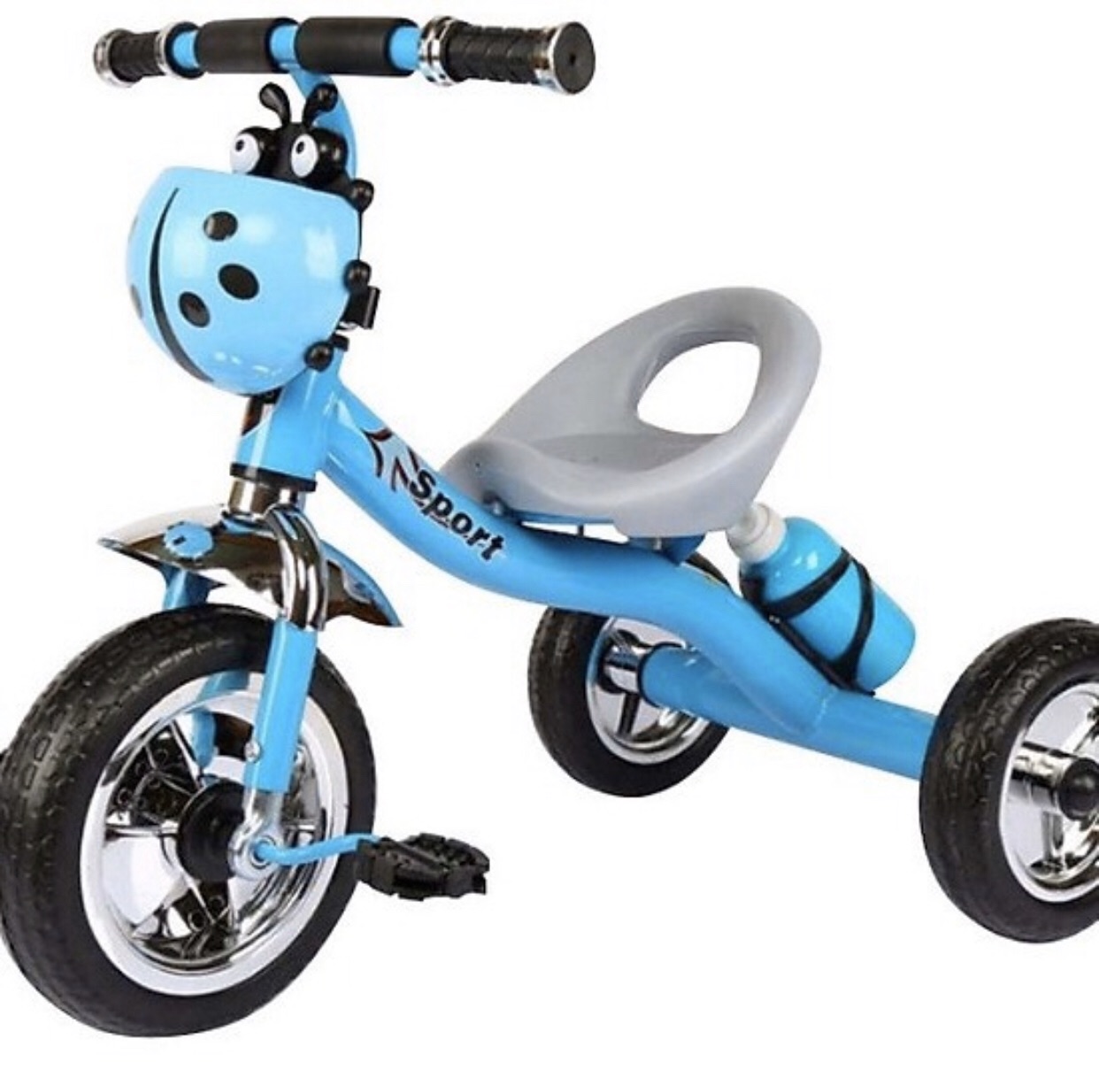 Xe đạp 3 bánh giỏ con bọ, có bình nước