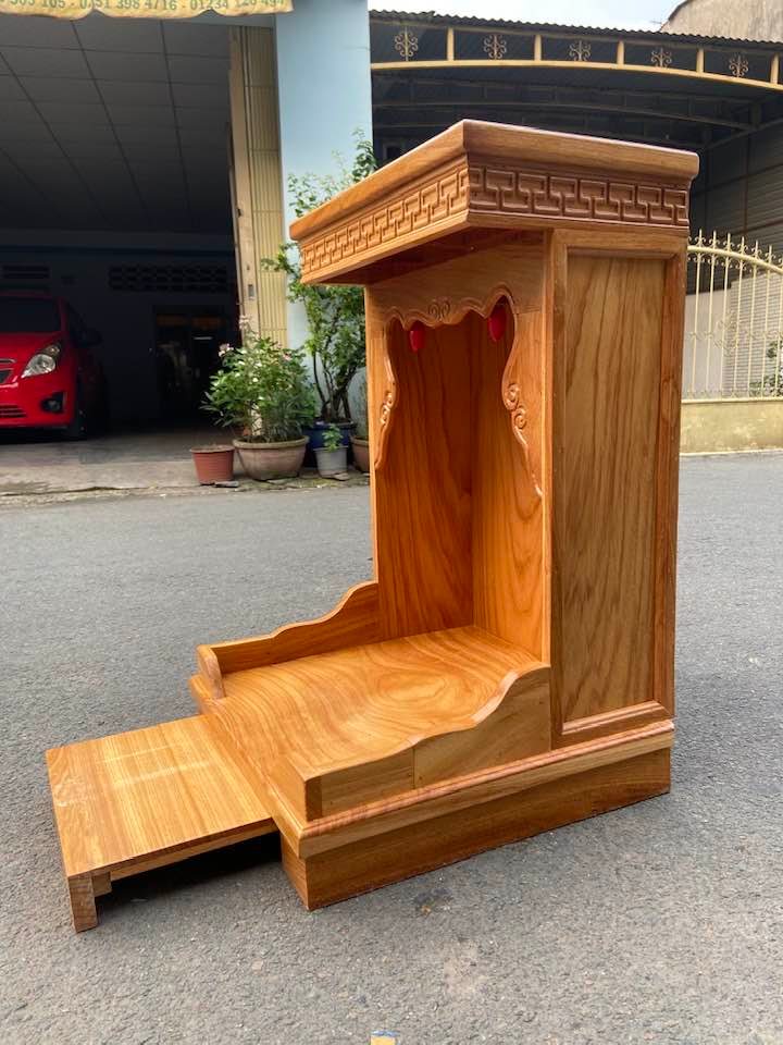 Bàn thờ thần tài ông địa gỗ Gõ Đỏ