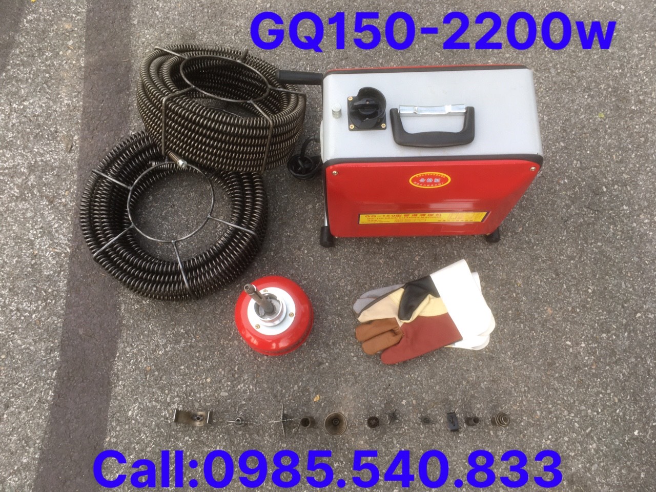 Máy thông cống GQ150 công suất 2200w  ( chuyên dùng cho thợ và các công ty lớn,...)