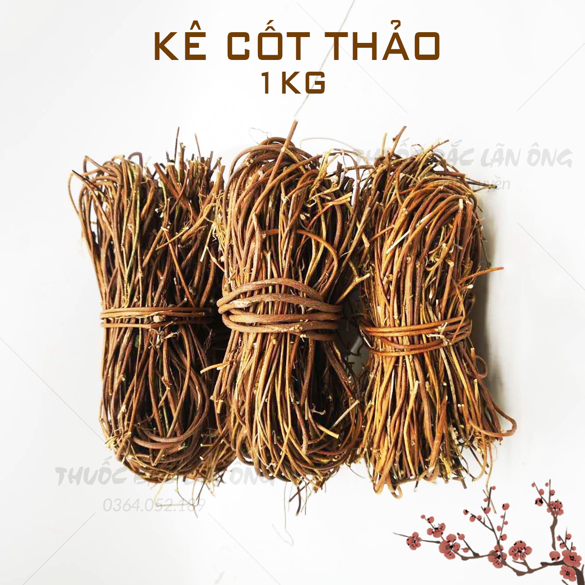 Kê cốt thảo 1kg, cườm thảo mềm khô thơm - Lãn Ông