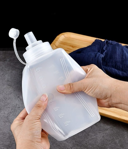 Chai nhựa đựng sốt vuông (300ml/600ml/1000ml)