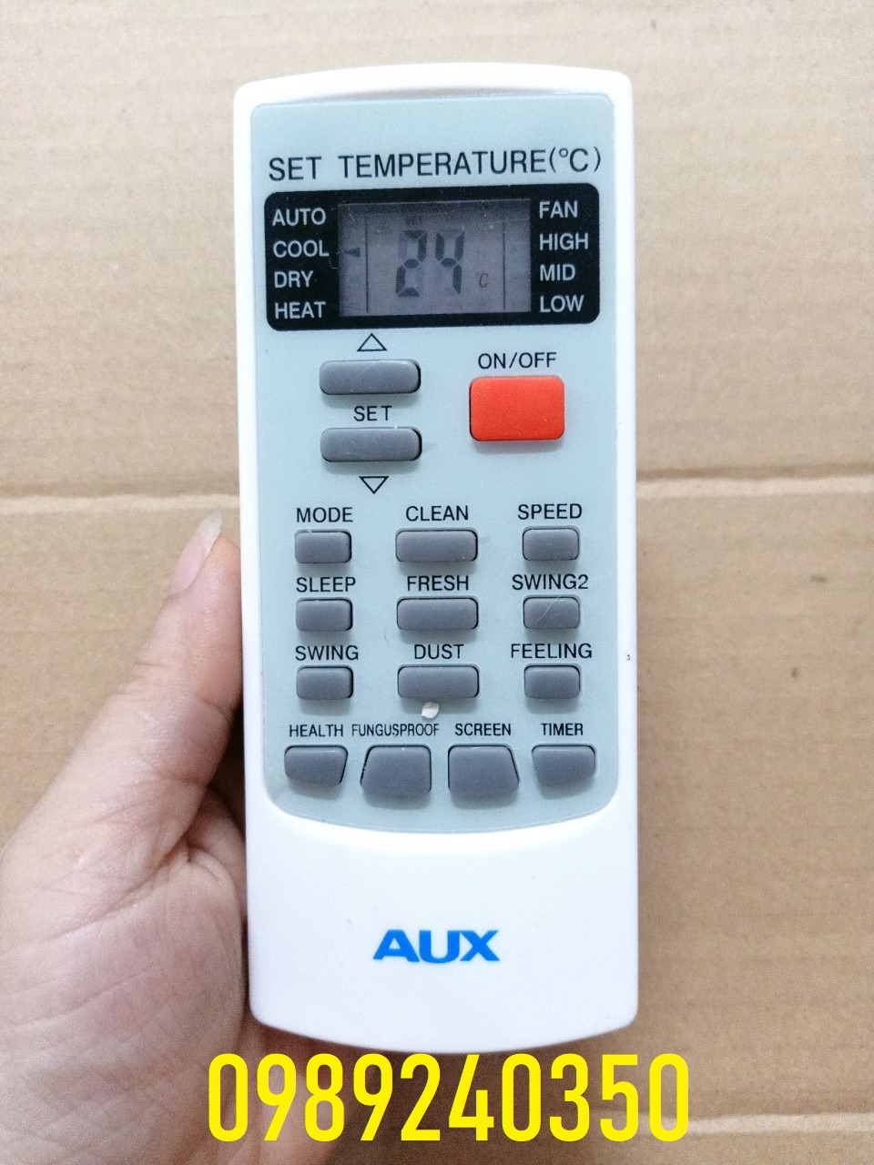 Remote Điều khiển điều hòa máy lạnh AUX 1 chiều, 2 chiều