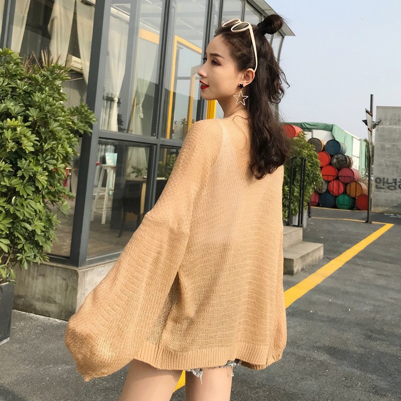 Áo khoác len tăm mỏng nhẹ cực sang