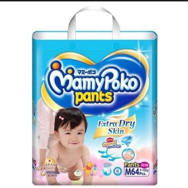 Tã quần Mamypoko M64 miếng (6-10kg)