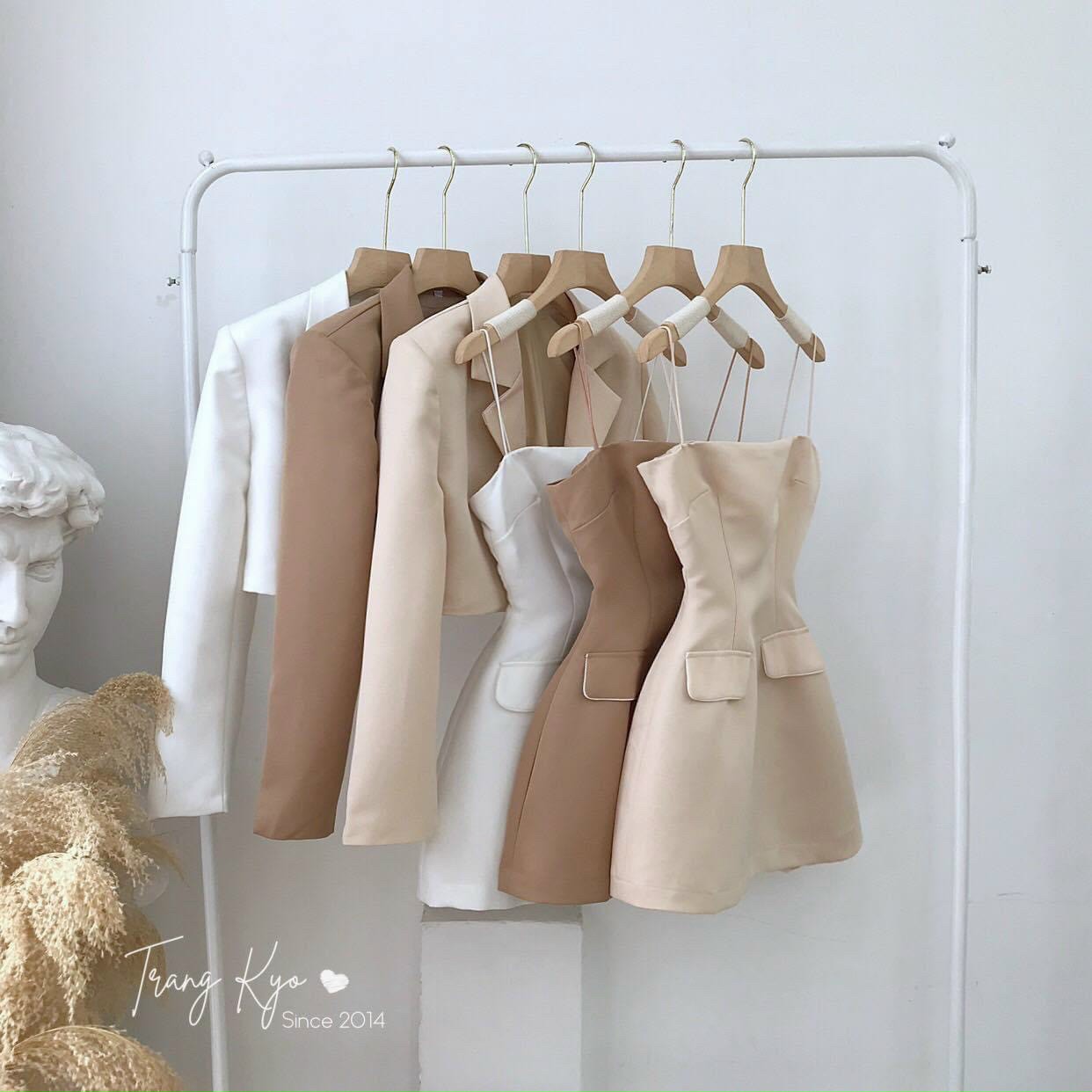 [HCM]Sét Đầm + Áo Khoác Vest