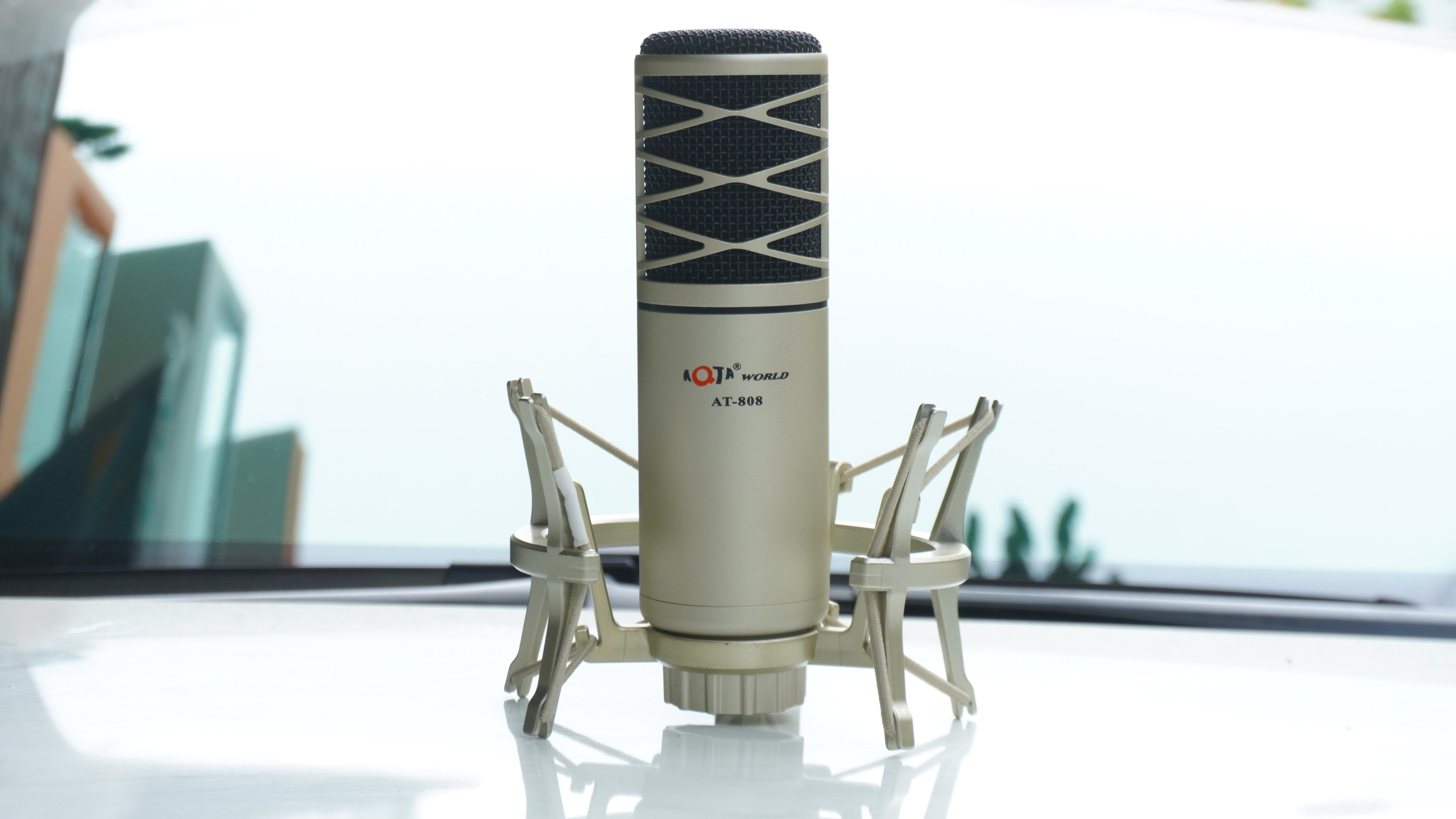 Micro thu âm AQTA AT-808 - Thiết kế sang trọng, cao cấp - Chống hú, chống nhiễu, lọc âm cực tốt - Micro thu âm chuyên dùng thu âm, livestream, karaoke online - Dễ dàng kết nối trực tiếp với PC, laptop, soundcard