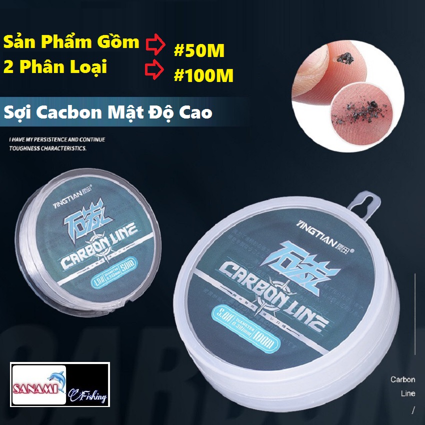 Cước câu cá carbonline dcr4 cao cấp, chuyên săn hàng cho ae cần thủ - sanami fishing
