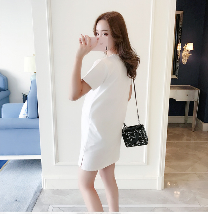Váy Bầu Đầm Bầu Xinh Thun Hình