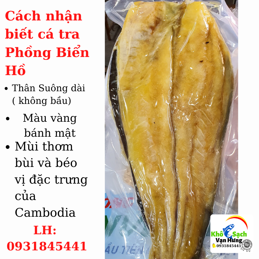 Khô Cá Tra Phồng Biển Hồ cambodia (HÀNG CẮT KHÚC SẴN) 500g