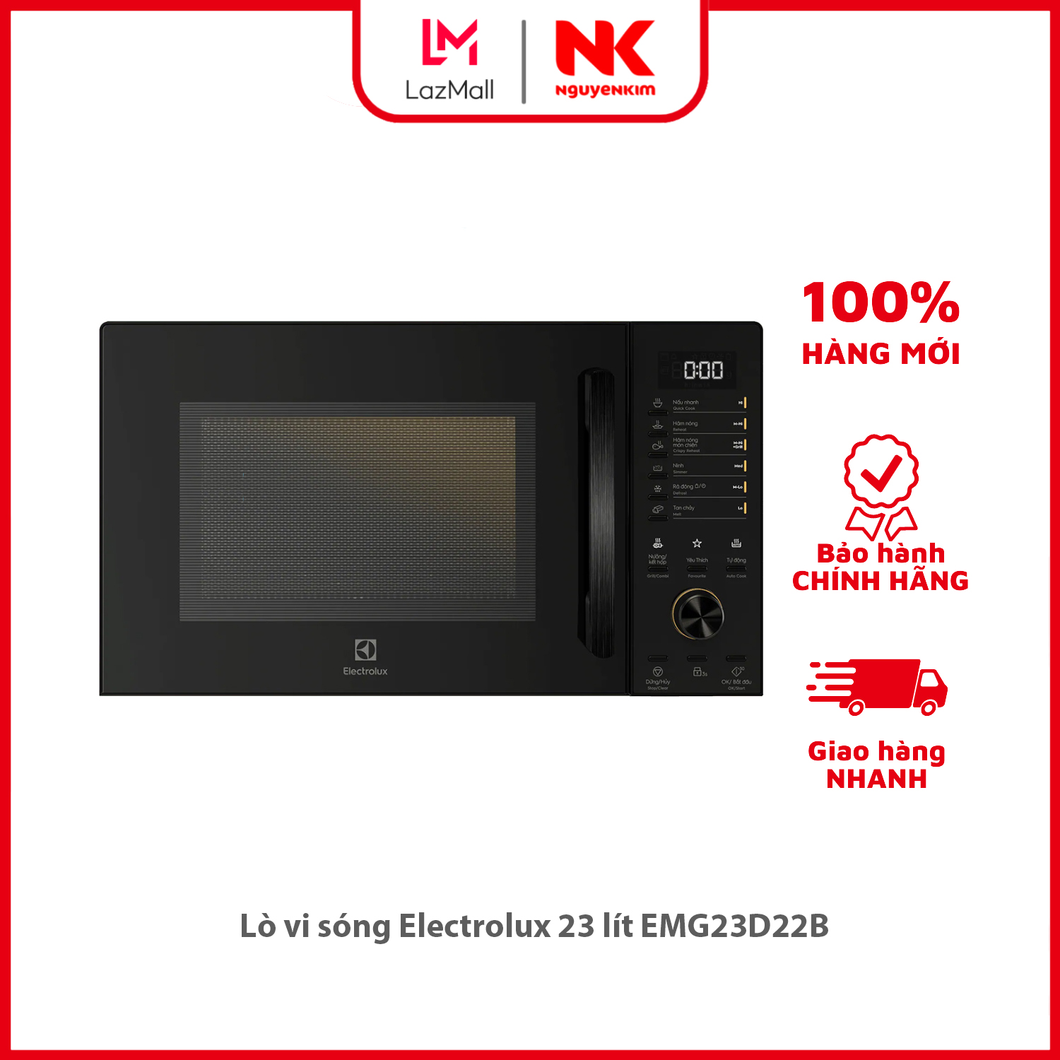 Lò vi sóng electrolux 23 lít emg23d22b