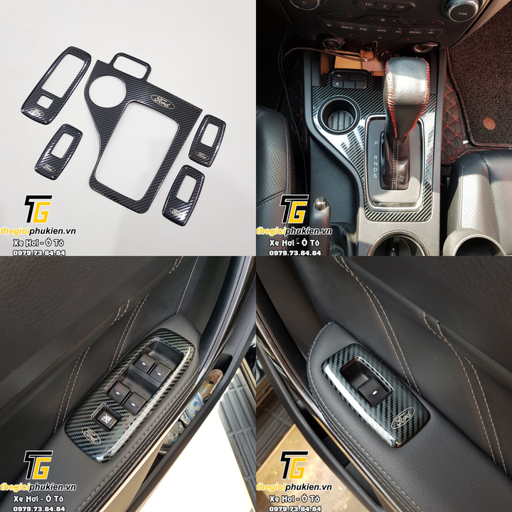 Ốp nội thất vân cacbon ford everest 2017-2021 giá rẻ