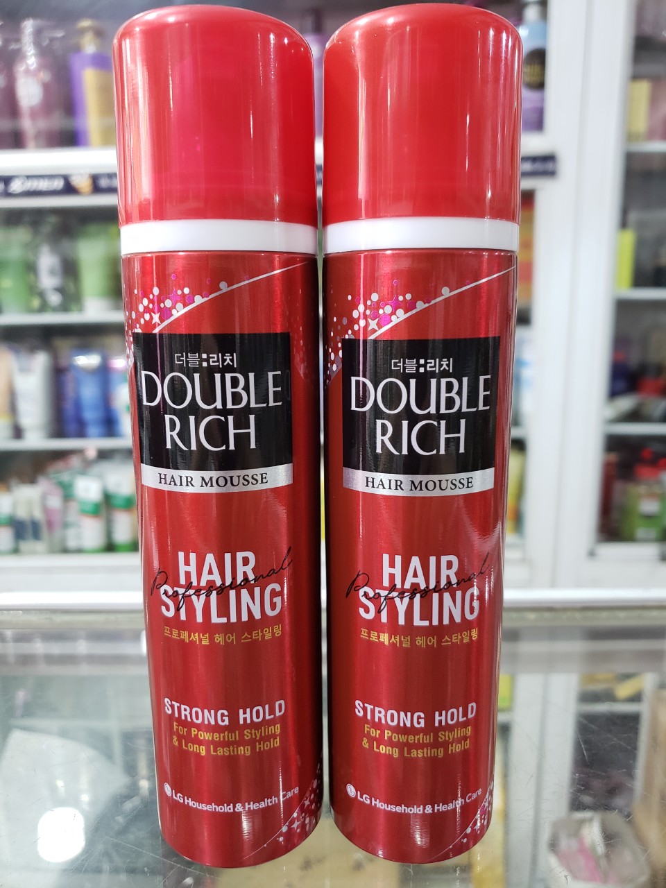 [HCM]Mousse tạo kiểu tóc Double Rich Strong Hold 150ml