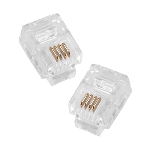 Hạt bấm dây điện thoại RJ11 100 hạt/túi