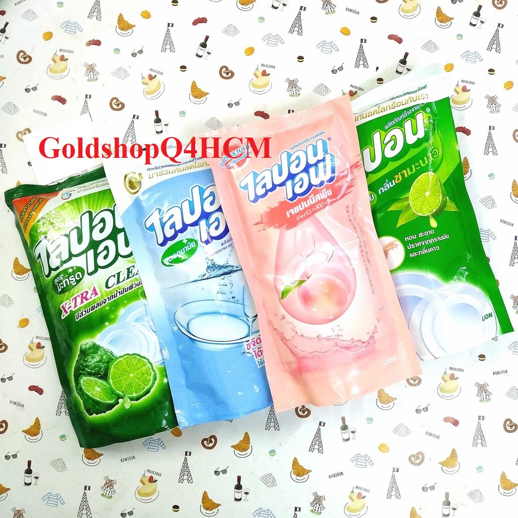 HCM- Nước rửa chén Lipon túi 500ml Thái lan