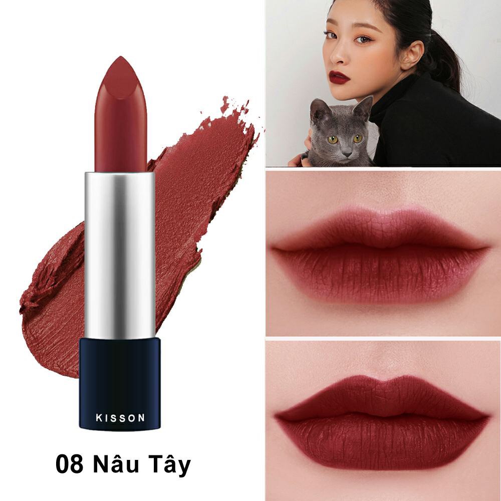 Son lì thiên nhiên KISSON 08-NÂU TÂY
