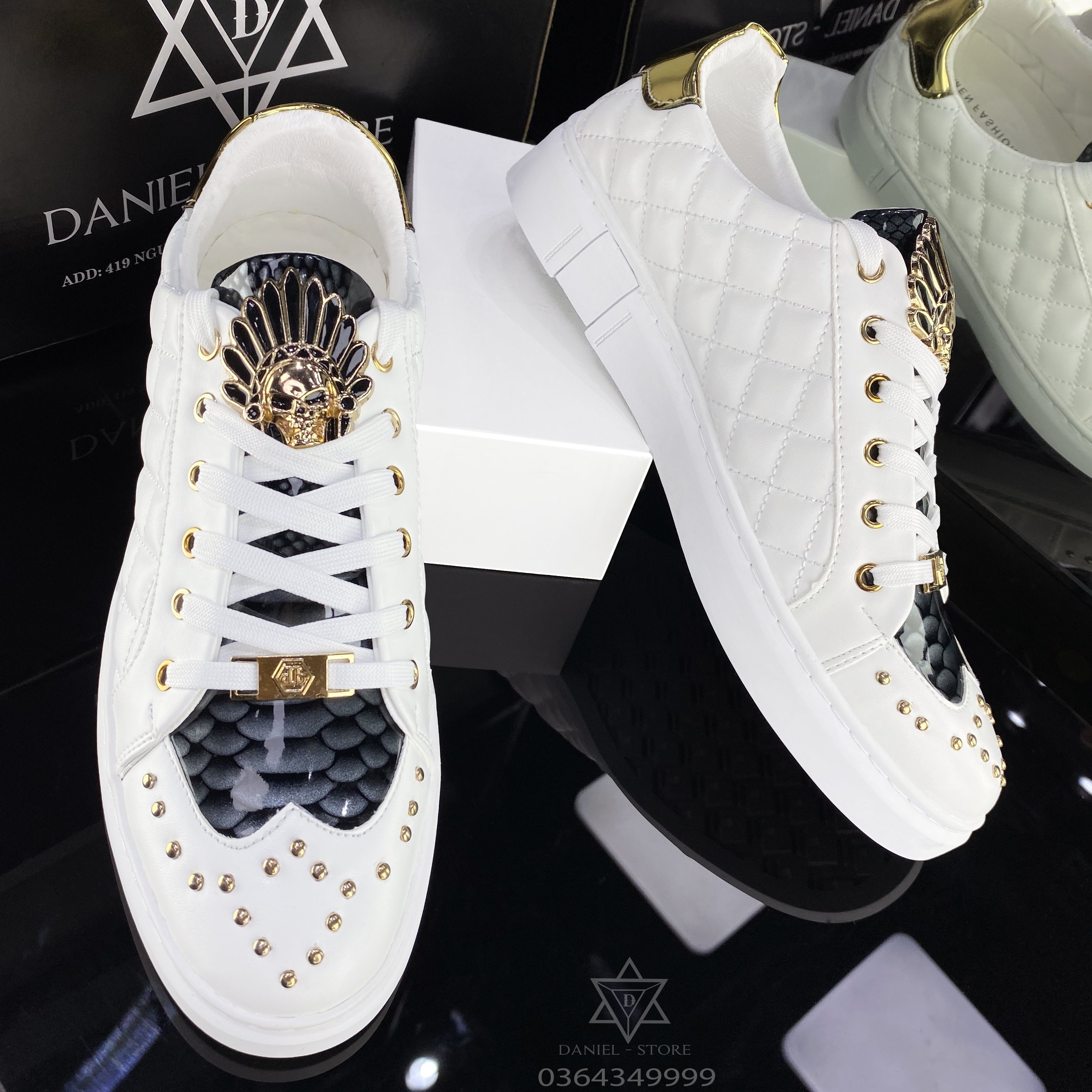 GIÀY DA NAM CAO CẤP - GIÀY BUỘC DÂY THẤP CỔ : VIP2