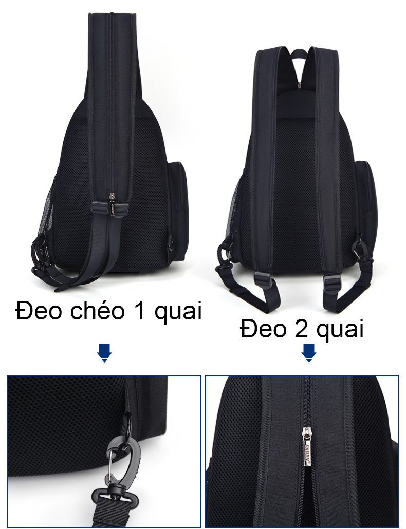 [HCM]Balo máy ảnh Caden D17 có thể đeo 1 quai