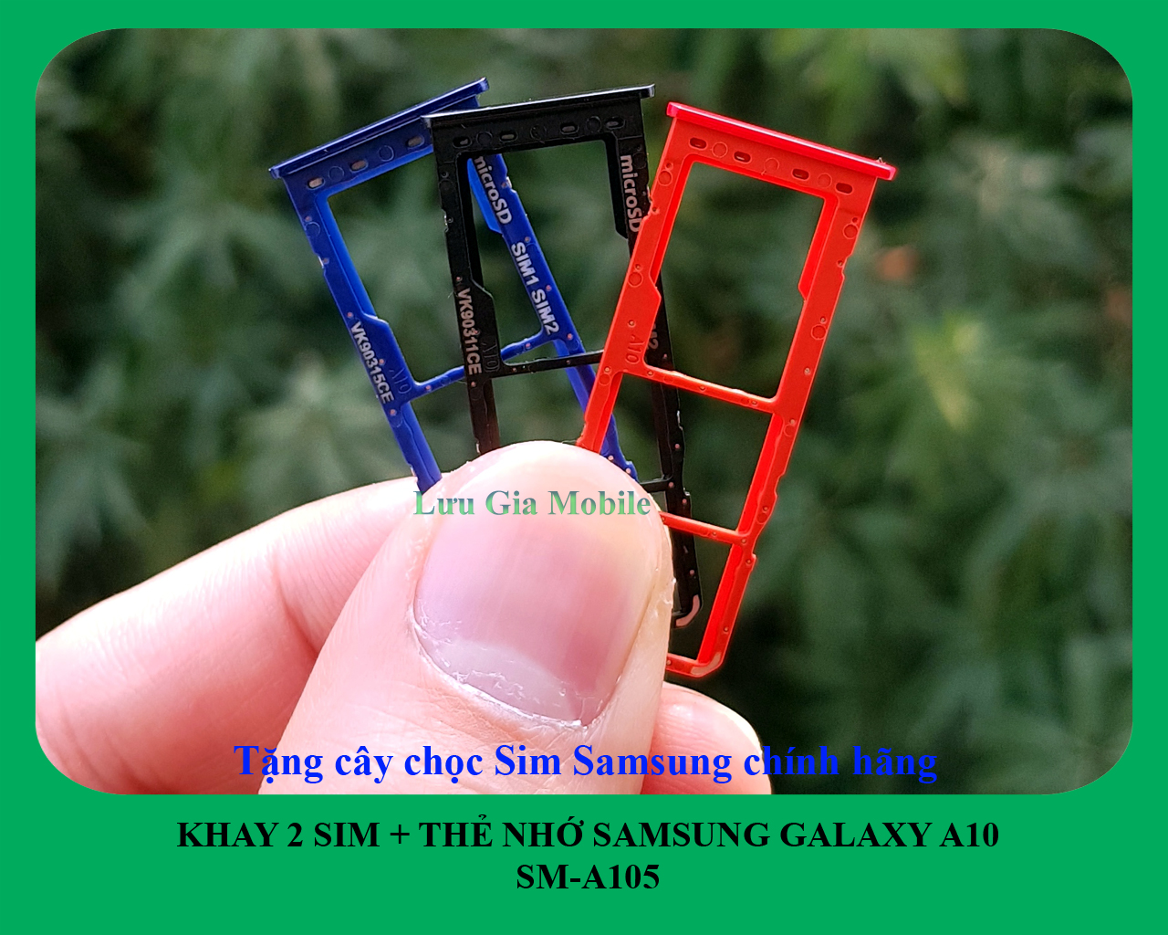 Khay sim Galaxy A10 công ty A105 + Tặng cây chọc Sim chính hãng