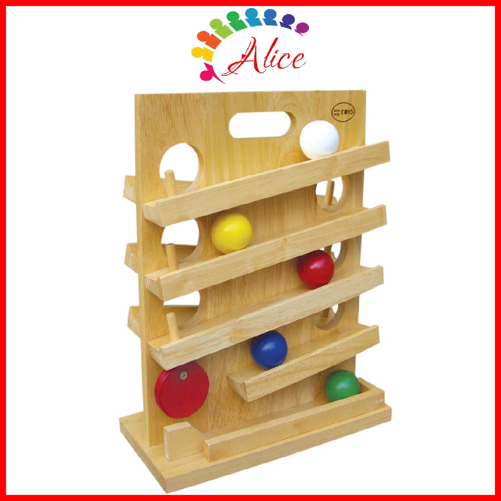 [HCM]Lăn banh - Đồ chơi gỗ thông minh Winwintoys cho bé