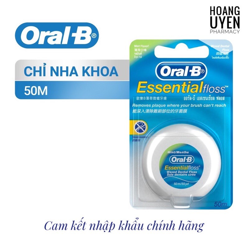 Chỉ nha khoa Oral-B Essential Floss 50m (Oral b)