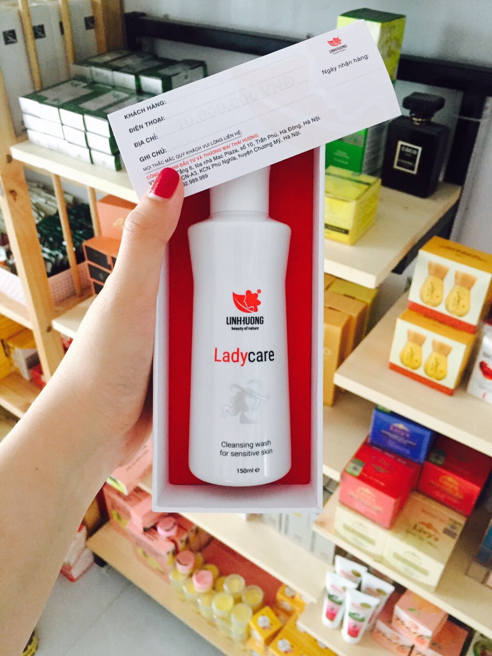 Dung dịch vệ sinh Linh Hương Lady Care 150ml Chính hãng - Mẫu mới 2022 - Có phiếu Bảo hành