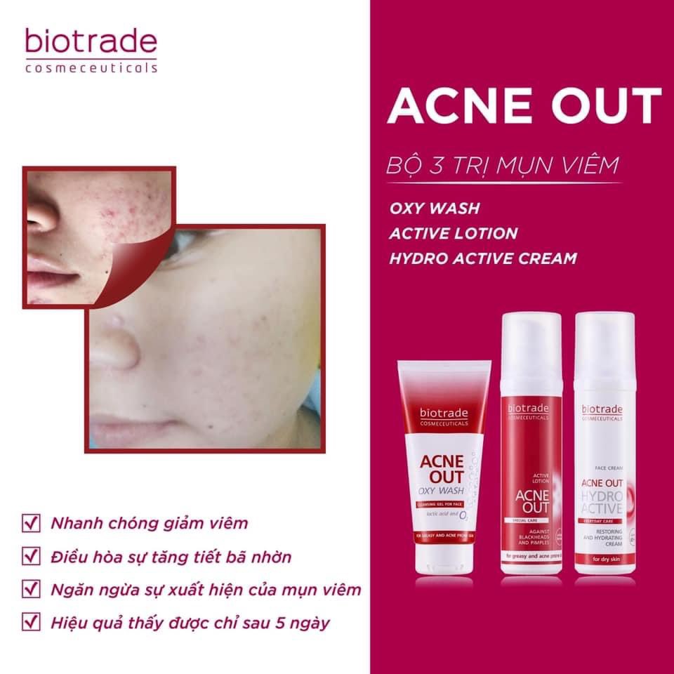 [FREESHIP - CHÍNH HÃNG] KEM DƯỠNG ẨM TRỊ MỤN BIOTRADE ACNE OUT HYDRO ACTIVE CREAM
