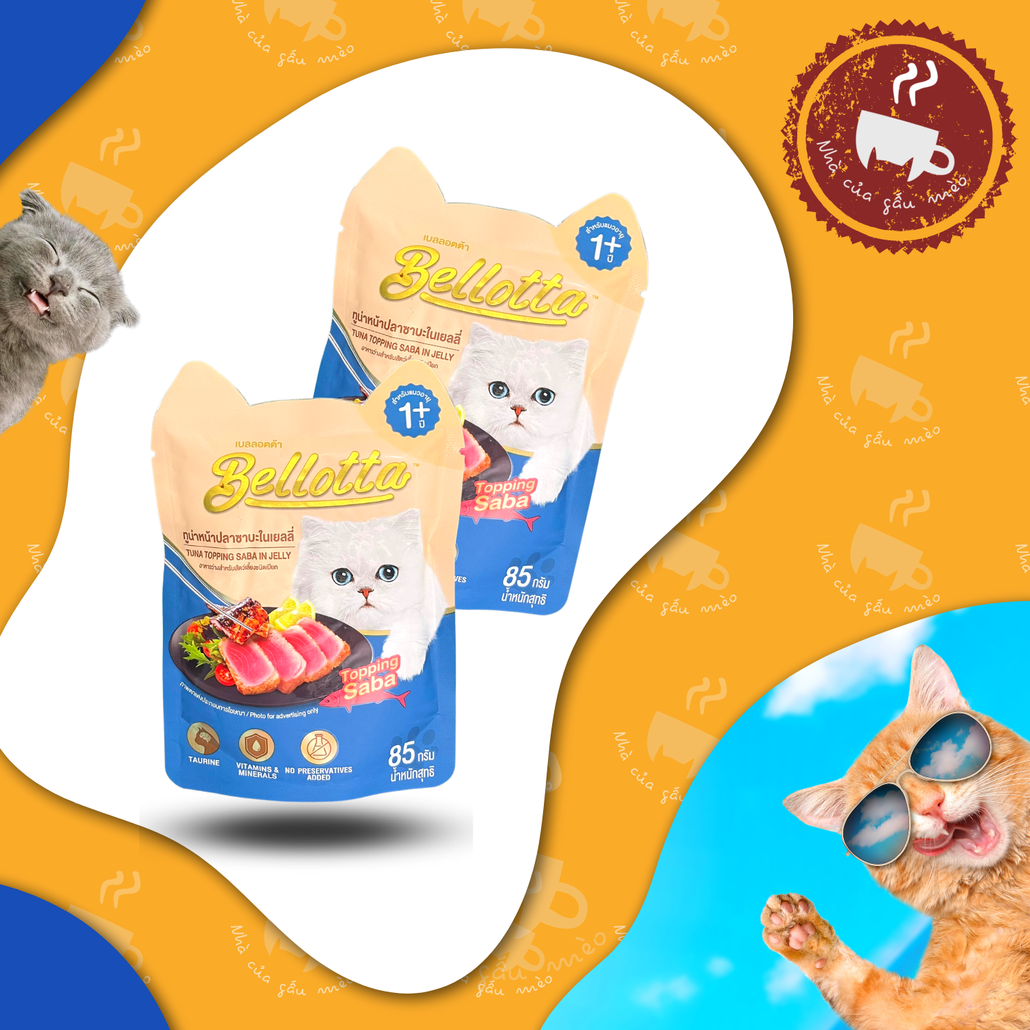 Pate Cho Mèo Bellotta Gói 85g