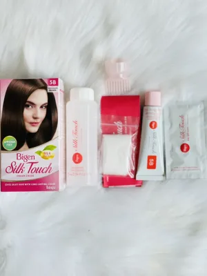 Thuốc nhuộm tóc cao cấp Bigen Silk Touch Cream Color (PHỦ BẠC 100%) - cam kết chính hãng