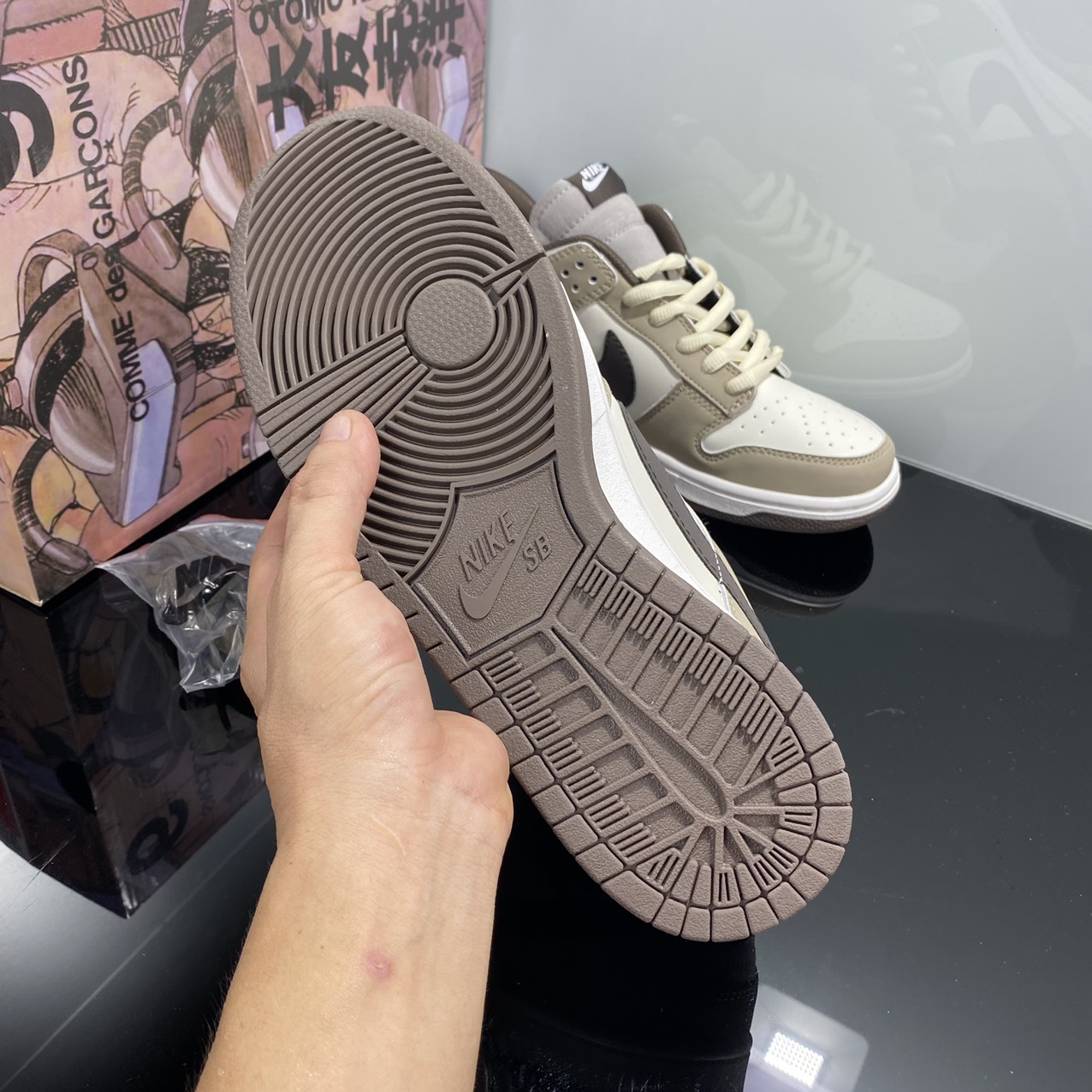 GIÀY SB DUNK LOW OTOMO NÂU TRẮNG LAI AU - GIÀY TH