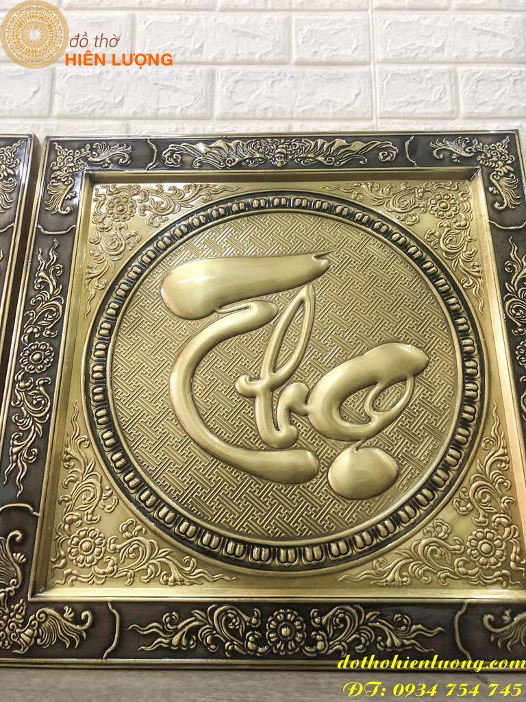 55x55cm DIY bronze embossed letter canvas painting set