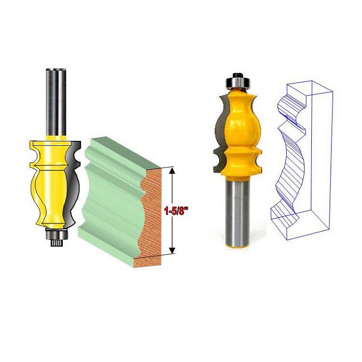 Mũi dao phay đánh chỉ đuôi cá cốt 12ly7