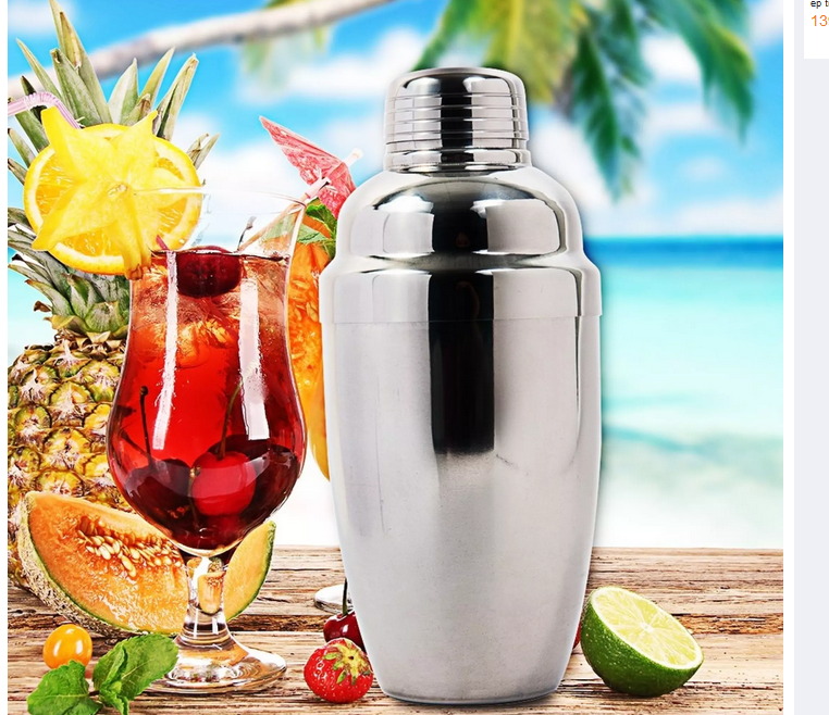 Bình lắc pha chế shaker inox 350ml- BÌnh trà sữa