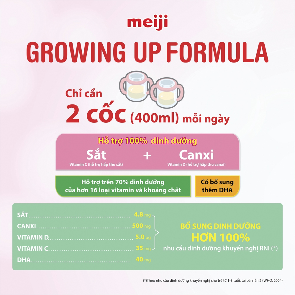 Sữa Meiji nội địa Step, 1 - 3 tuổi, 800G