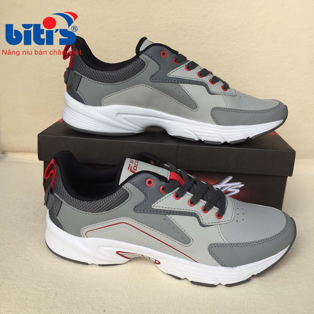 [ Bitis Mẫu mới ] Giày Thể Thao Nam Biti's Focus BSM001100XAM (Xám)