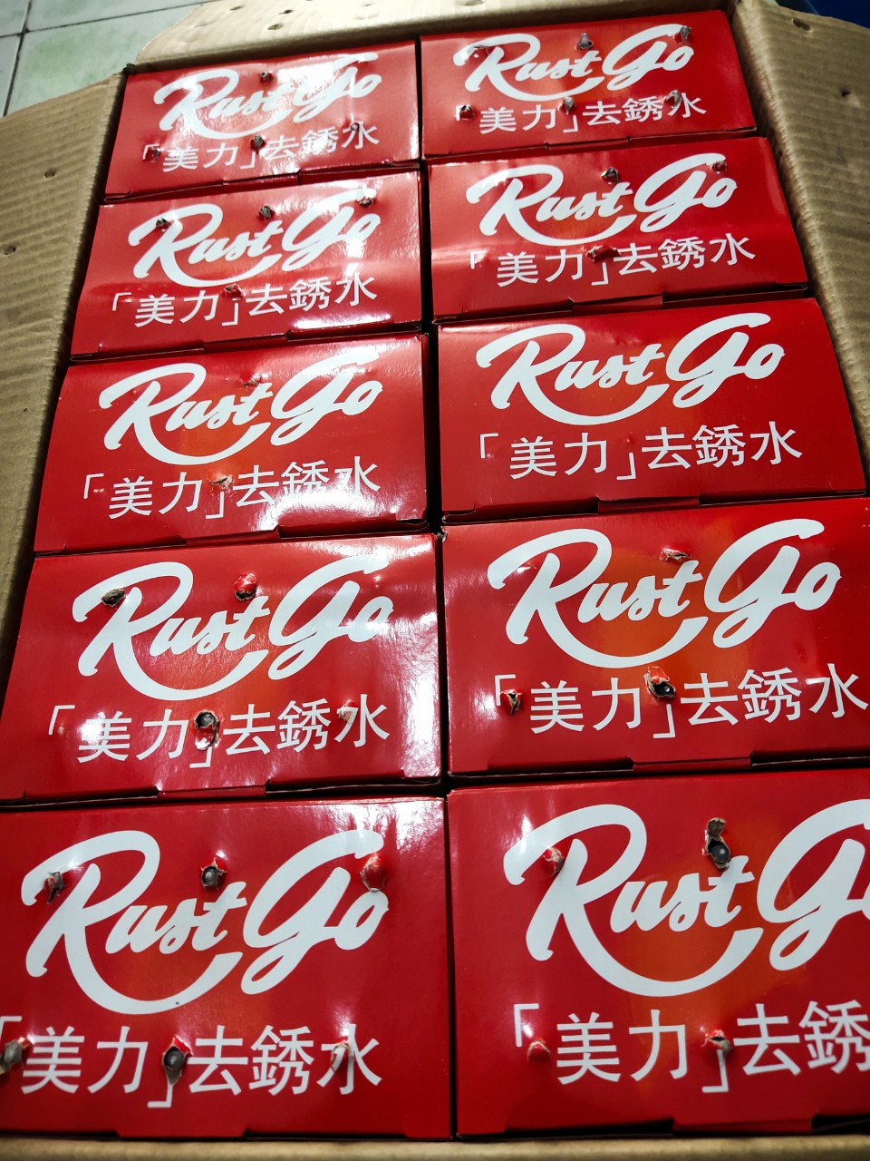 nước tẩy rỉ sét trên vải rust go