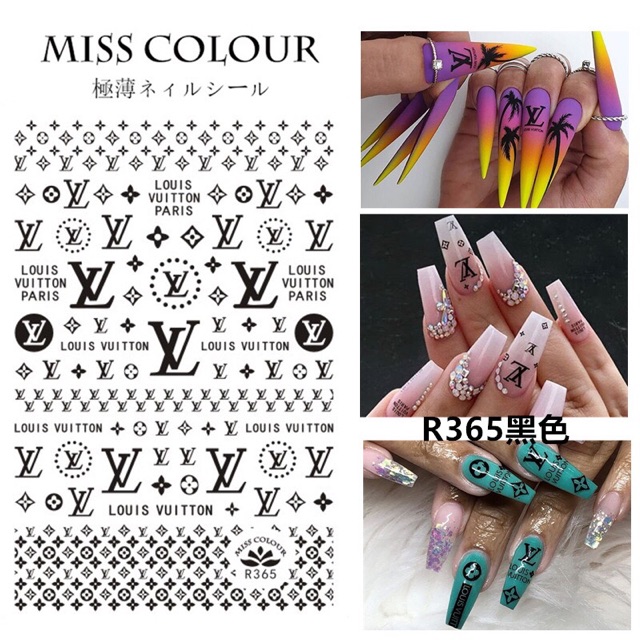 Sticker dán móng tay dạ quang thương hiệu