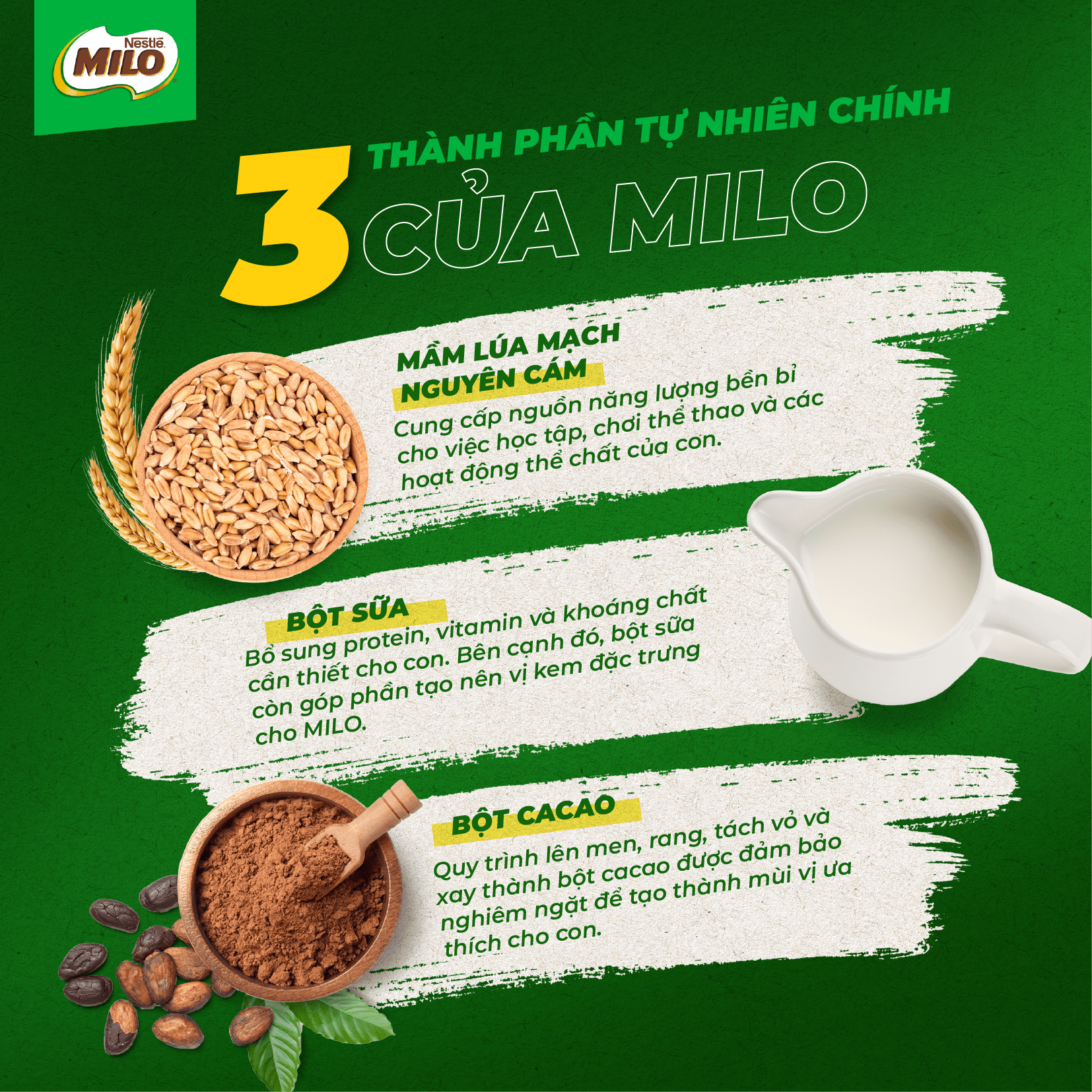 [FREESHIP TOÀN QUỐC] Thức uống lúa mạch Nestlé® MILO® Nguyên chất 400g (hũ nhựa)