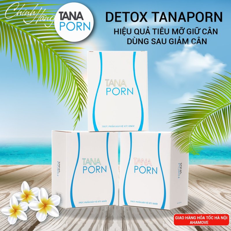 Viên uống detox giảm mỡ giúp giữ cân Tanaporn(14 ngày ),thải mỡ hiệu quả