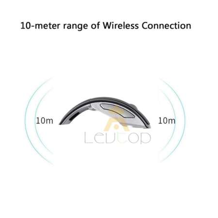 LEVTOP เมาส์เกมมิ่งเม้าส์ไร้สาวี 2.4 กิกะเฮิร์ตซ์พับเก็บได้แบบไร้สายเมาส์ Vertical mouse Ergonomic Wireless Mice