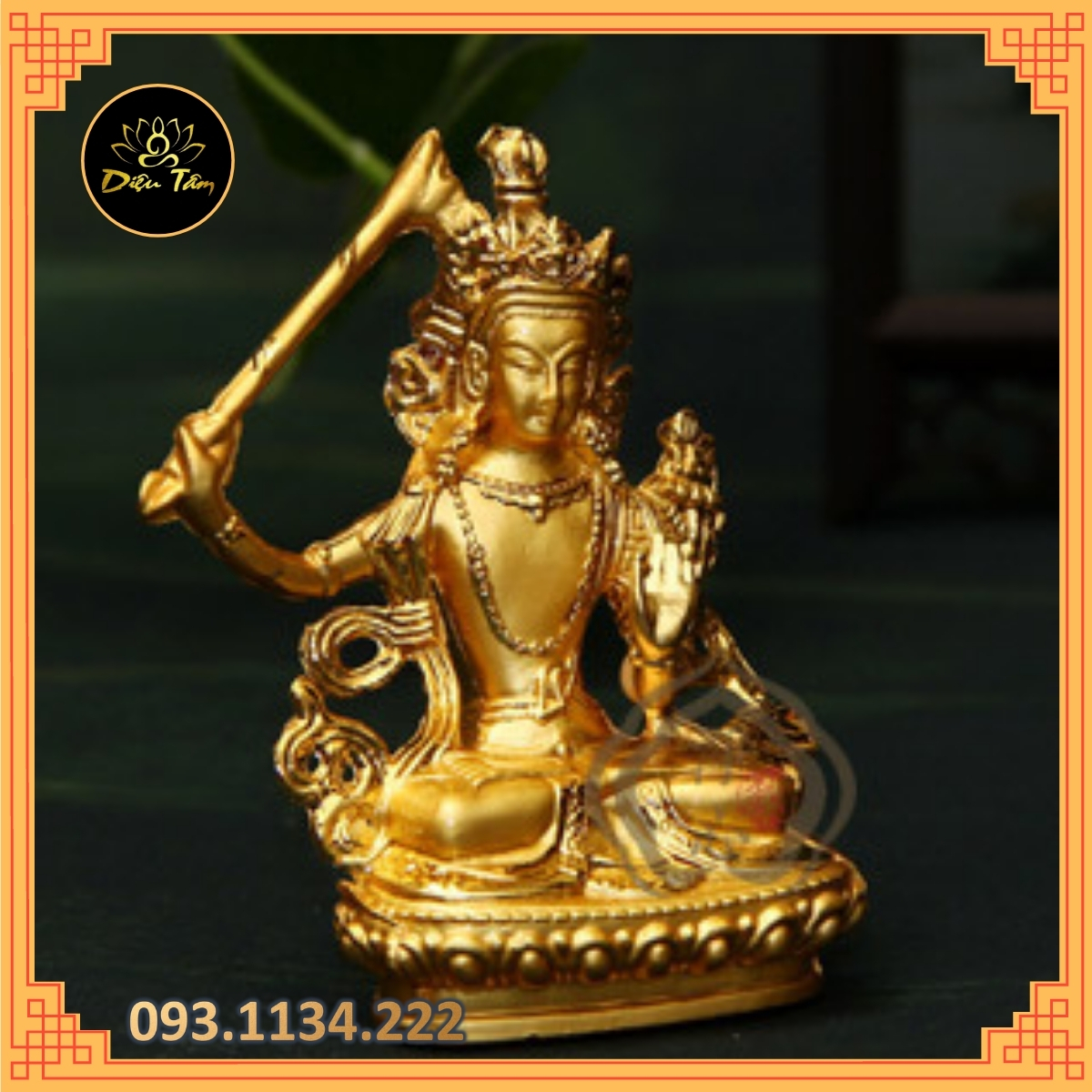 Manjusri Bodhisattva-statue Buddhist sect Tantrism