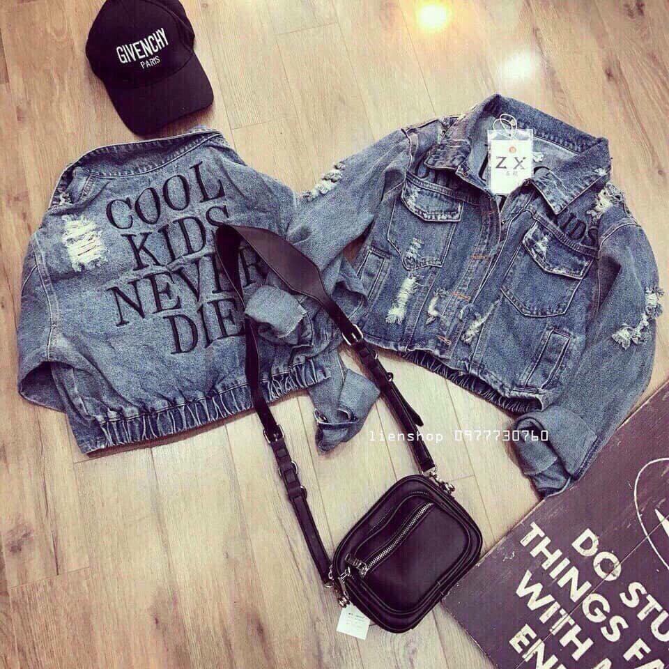 Áo khoác jean nữ chất bò thời trang cao cấp luly fashion l1501