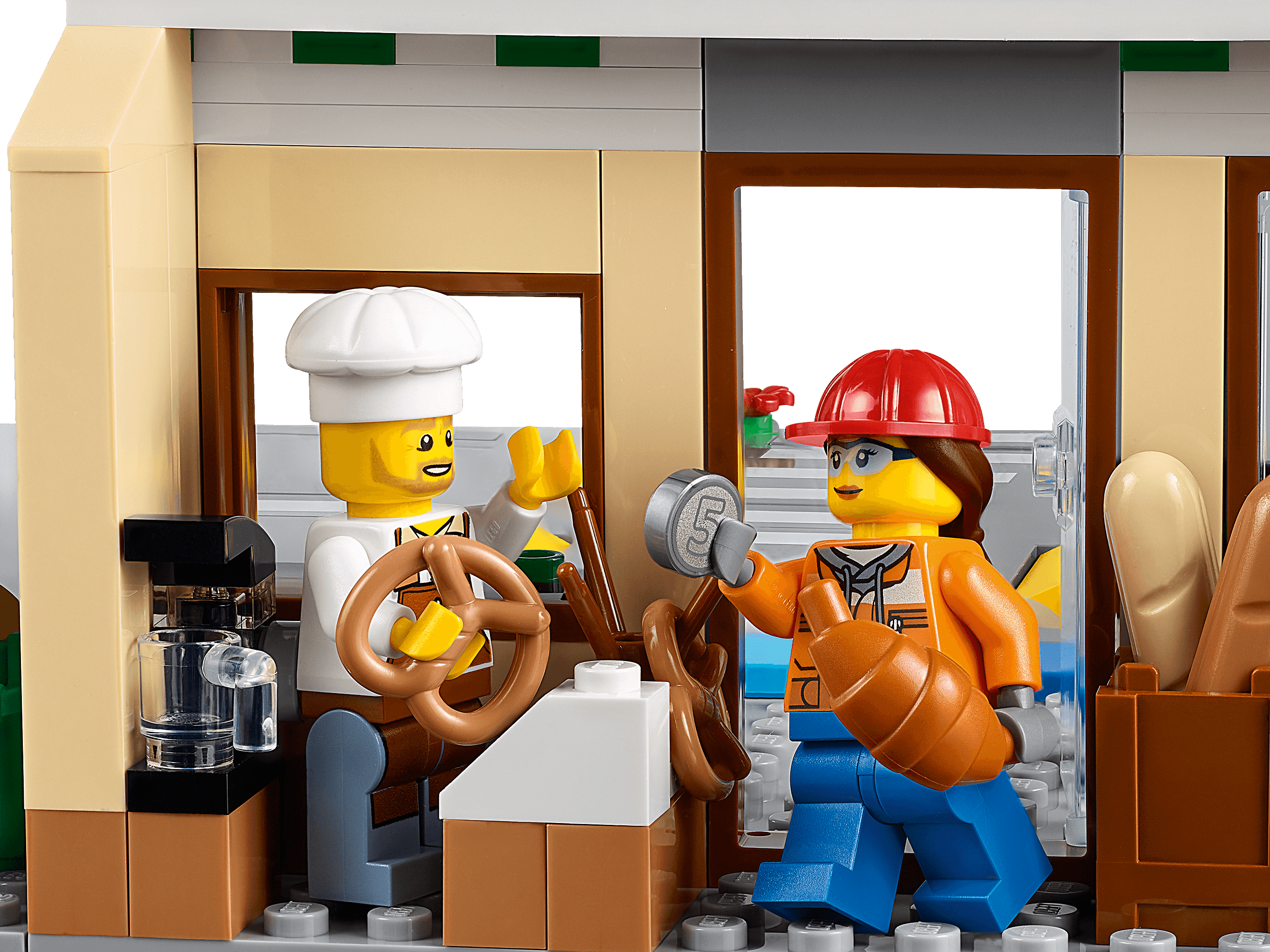 [HAPPY BRICKS] LEGO  CITY - 60306 - SHOPPING STREET - PHỐ MUA SẮM