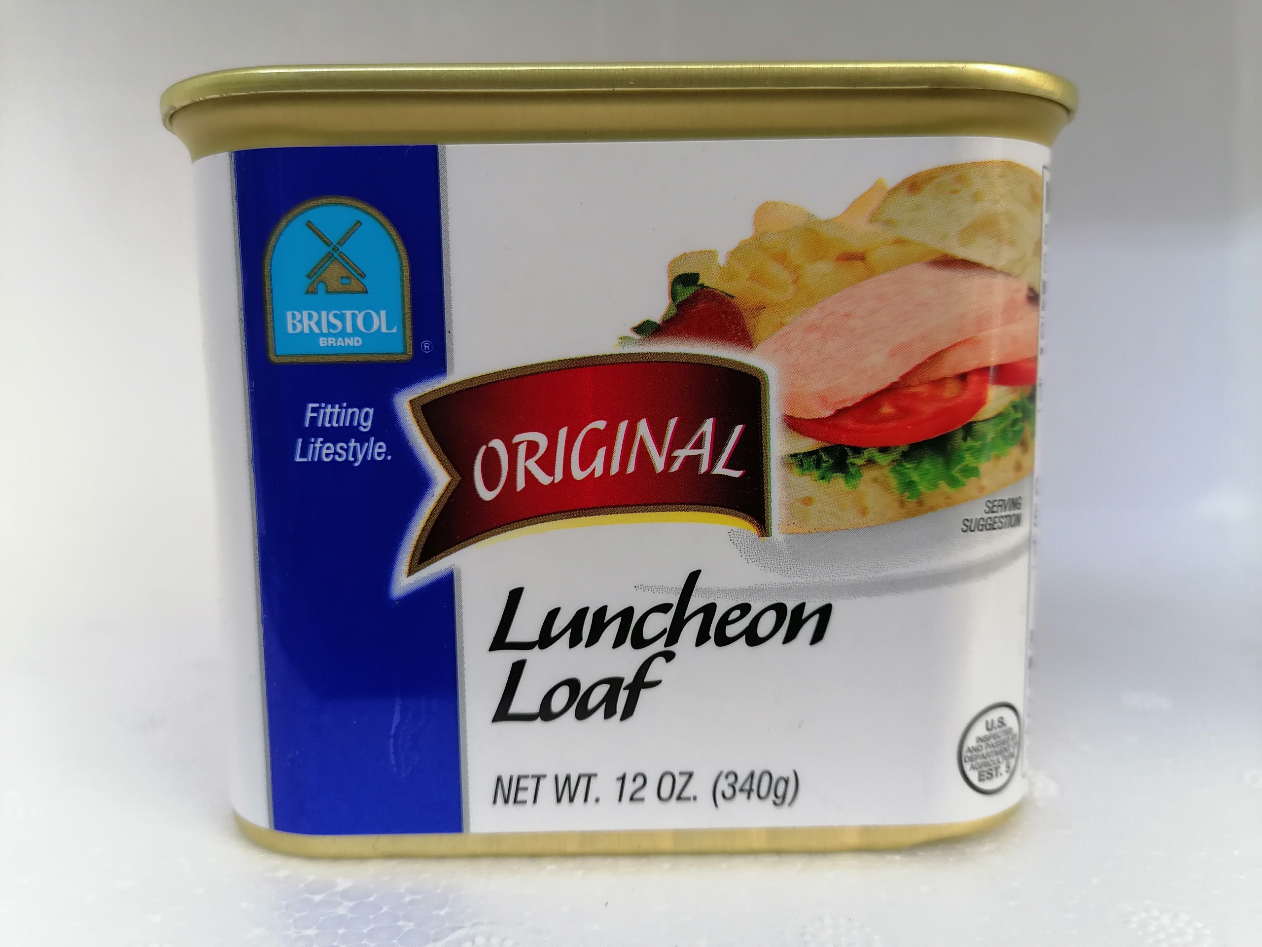 [340g – X.DƯƠNG] Thịt heo và gà nguyên vị [USA] BRISTOL Original Luncheon Loaf (nhn-hk)