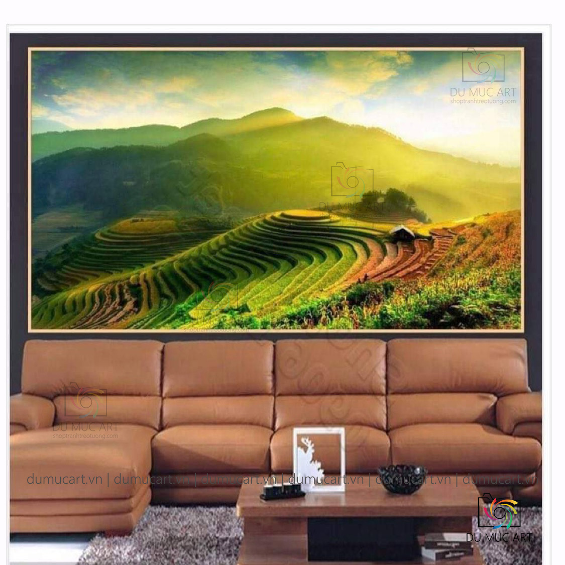 Tranh treo tường: Ruộng bậc thang - DC1296, Tranh treo tường phong cảnh thiên nhiên ruộng bậc thang