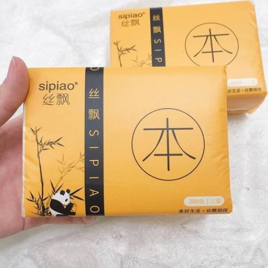 combo 4 g&oacute;i giấy ăn gấu tr&uacute;c sipao